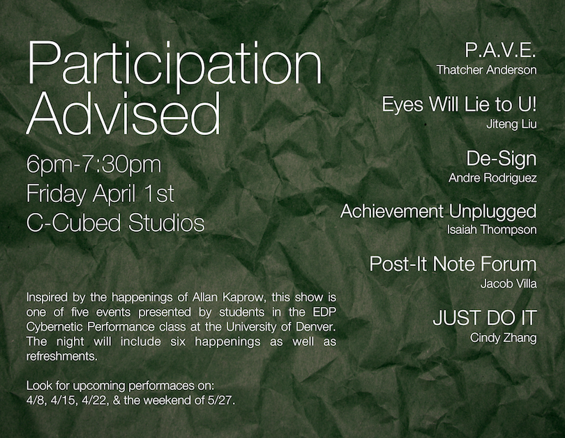 Participation Advised promo